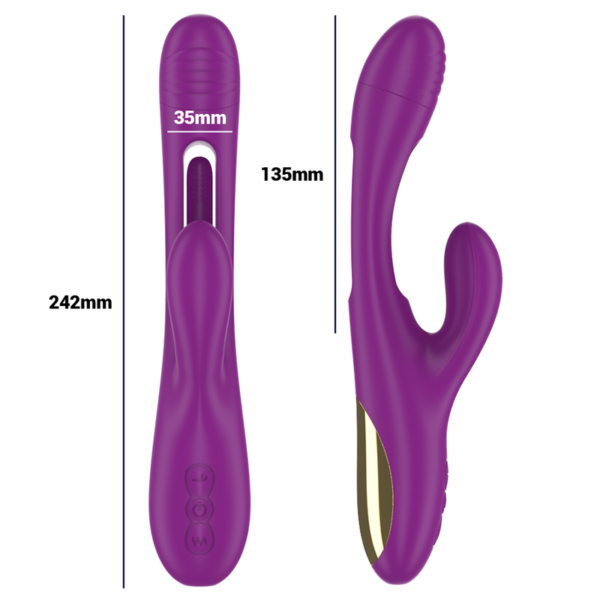 Intense Apolo — Rabbit Vibrator, Waterproof, Purple — Rabbit Vibrators — view 6