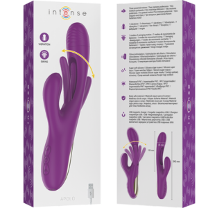 Intense Apolo — Rabbit Vibrator, Waterproof, Purple — Rabbit Vibrators — view 2
