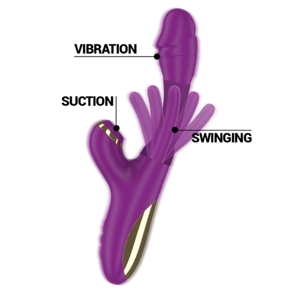 Intense Ateneo — Clit Sucker, Waterproof, Purple — Air Pulse Vibrators — view 2