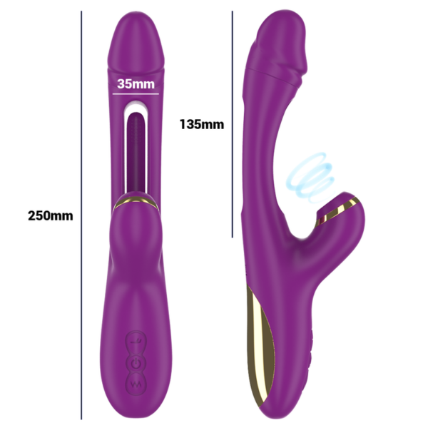 Intense Ateneo — Clit Sucker, Waterproof, Purple — Air Pulse Vibrators — view 6
