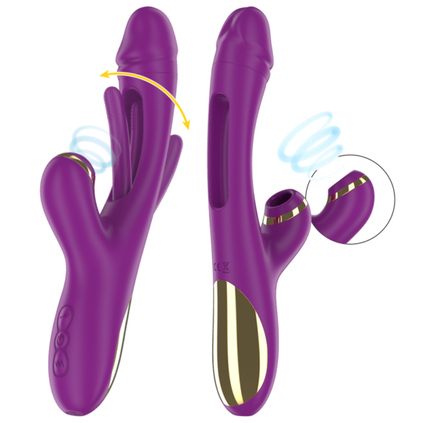Intense Ateneo — Clit Sucker, Waterproof, Purple — Air Pulse Vibrators — view 7