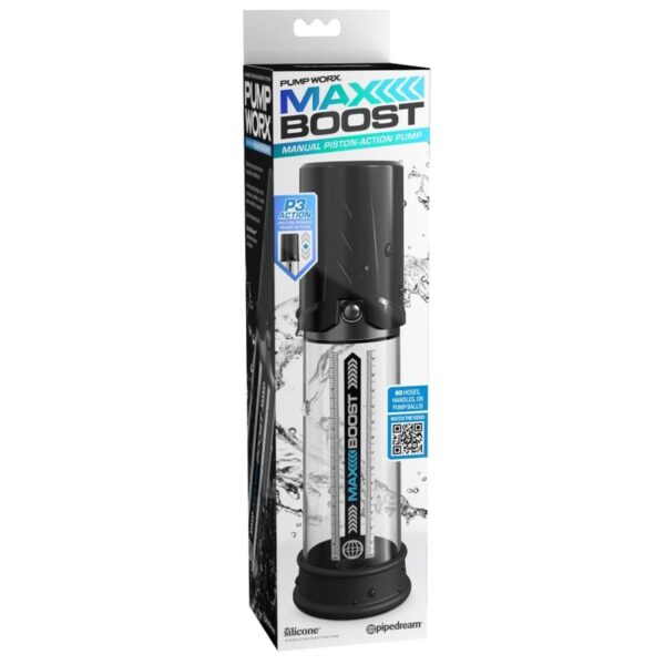 Pump Worx Max Boost — Penis Pump, Black — Penis Pumps — view 3