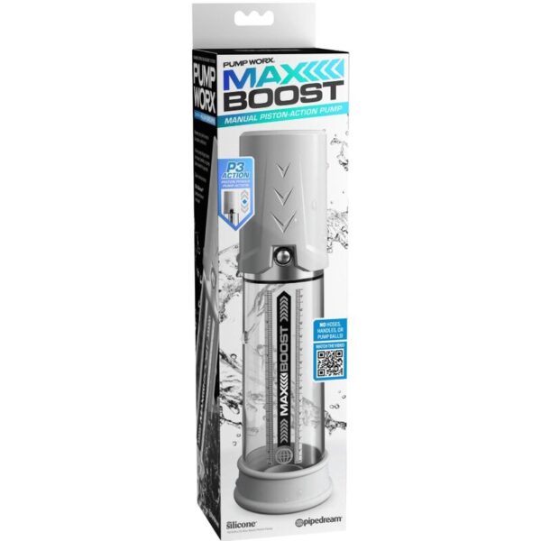 Pump Worx Max Boost — Penis Pump, White — Penis Pumps — view 6