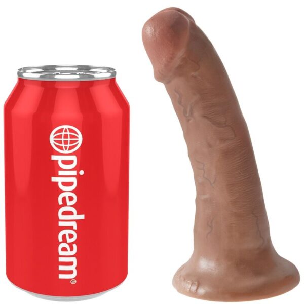 King Cock — Realistic Dildo, 15 cm, Caramel — Dildos — view 5