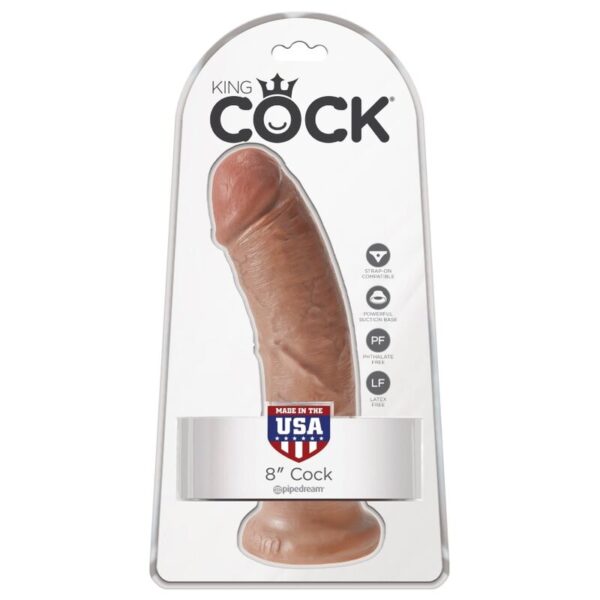 King Cock — Realistic Dildo, 19.5 cm, Caramel — Dildos — view 6