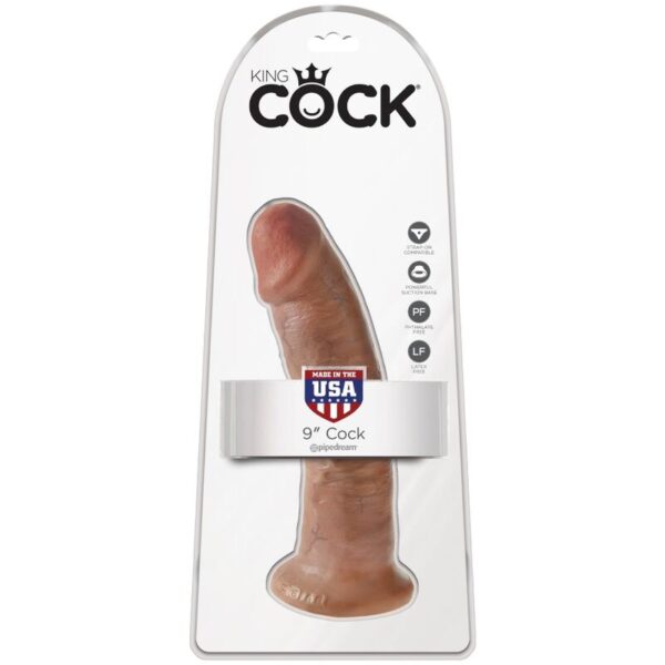 King Cock — Realistic Dildo, 21.7 cm, Caramel — Dildos — view 6