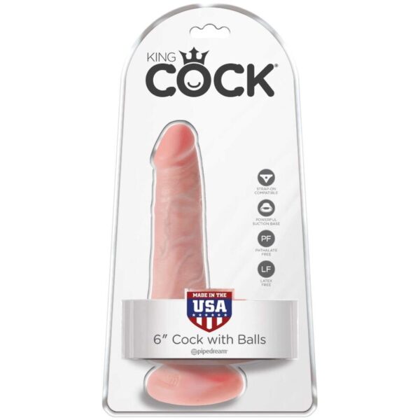 King Cock with Balls — Realistic Dildo, 13.5 cm — Dildos — view 6