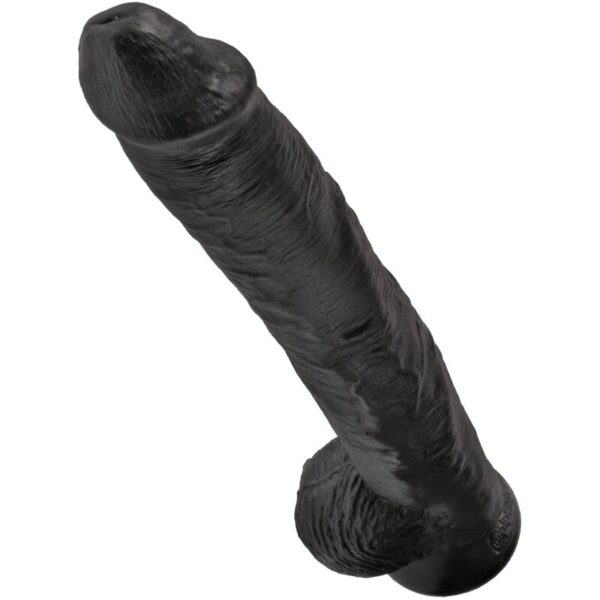 King Cock with Balls — Realistic Dildo, 30.5 cm, Black — Dildos — view 4
