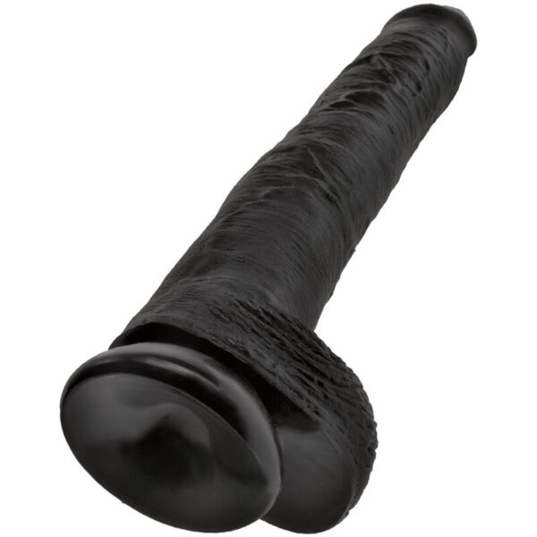 King Cock with Balls — Realistic Dildo, 30.5 cm, Black — Dildos — view 5