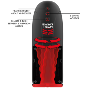 Jamyjob Swing-R — Vibrating Masturbator, Rechargeable — Automatic Masturbators — view 2
