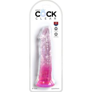 King Cock Clear — Realistic Dildo, 19.7 cm, Pink — Dildos — view 2
