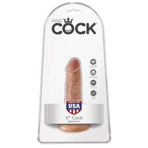King Cock — Realistic Dildo, 12 cm, Caramel — Dildos — view 2