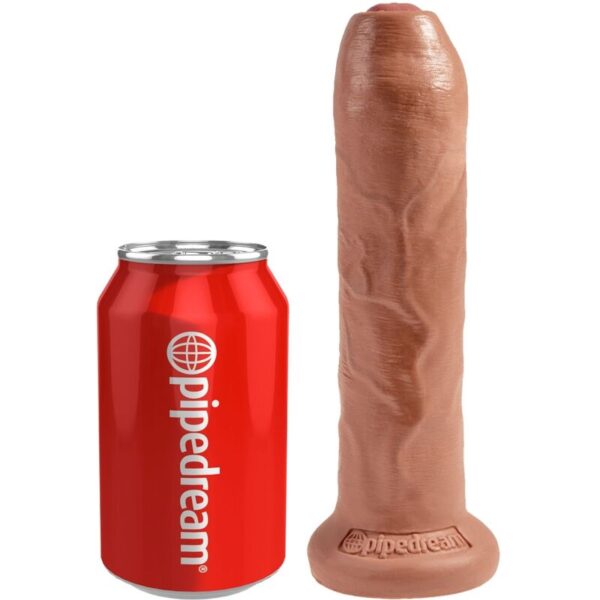 King Cock Uncut — Realistic Dildo, 17.8 cm, Caramel — Dildos — view 3