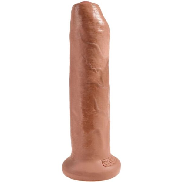 King Cock Uncut — Realistic Dildo, 17.8 cm, Caramel — Dildos