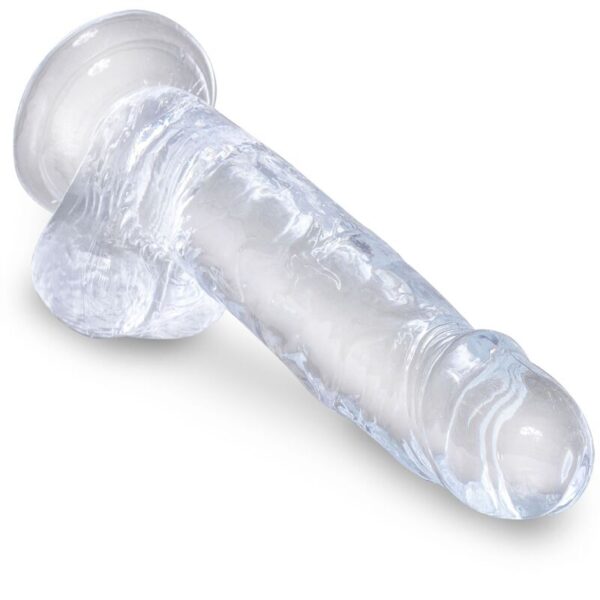 King Cock Clear with Balls — Realistic Dildo, 15.2 cm — Dildos — view 3