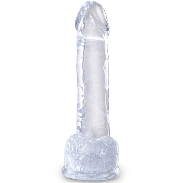 King Cock Clear with Balls — Realistic Dildo, 15.2 cm — Dildos — view 2