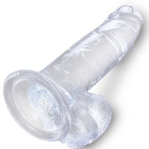 King Cock Clear with Balls — Realistic Dildo, 15.2 cm — Dildos — view 4