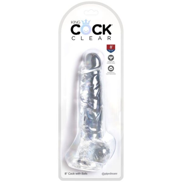 King Cock Clear with Balls — Realistic Dildo, 16.5 cm — Dildos — view 5