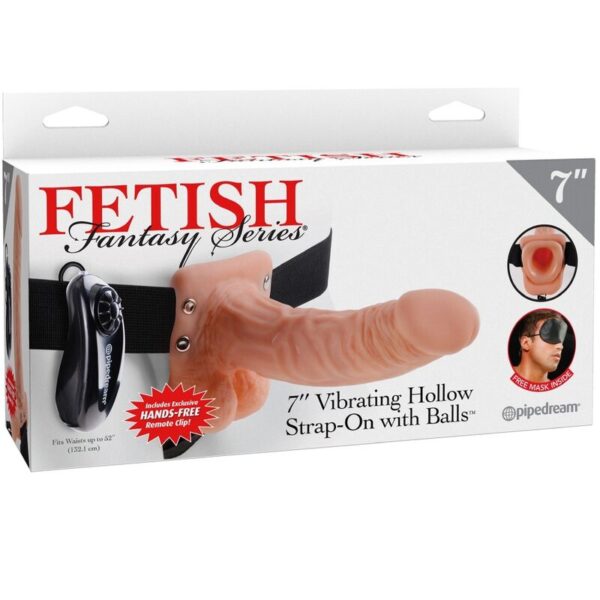 Fetish Fantasy Series — Hollow Strap-On, Remote Control, 17.8 cm — Hollow Strap-Ons — view 6
