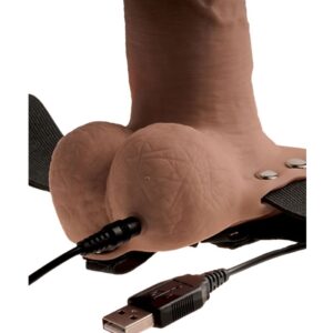 Fetish Fantasy Series — Vibrating Strap-On, Rechargeable, 15 cm — Hollow Strap-Ons — view 2