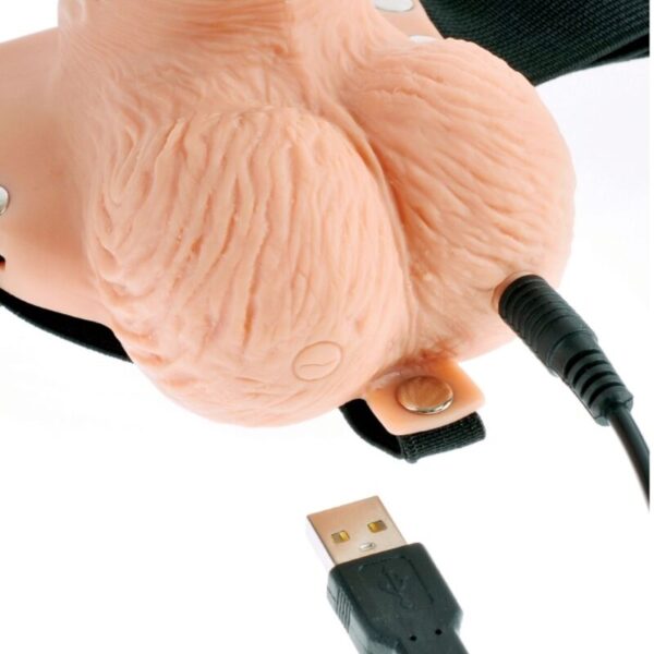Fetish Fantasy Series — Vibrating Strap-On, Remote Control, 15 cm — Hollow Strap-Ons — view 5