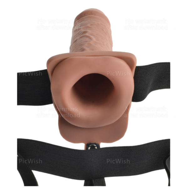 Fetish Fantasy Series — Vibrating Strap-On, Rechargeable, 17.8 cm — Hollow Strap-Ons — view 5