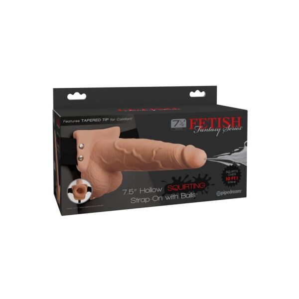 Fetish Fantasy Series — Hollow Strap-On, 19 cm, Ejaculating — Hollow Strap-Ons — view 5