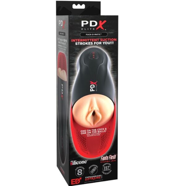PDX Elite Stroke-O-Matic — Vibrating Masturbator — Automatic Masturbators — view 3