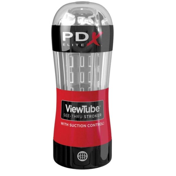 PDX Elite ViewTube Control — Male Masturbator, Transparent — Male Masturbators — view 2