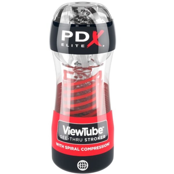 PDX Elite ViewTube 2 — Male Masturbator, Transparent — Male Masturbators