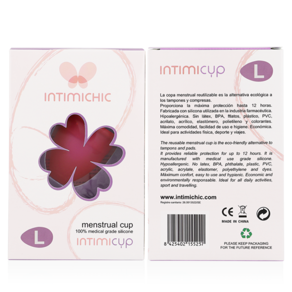 Intimichic — Menstrual Cup, Silicone, Size L — Menstrual Cups — view 7