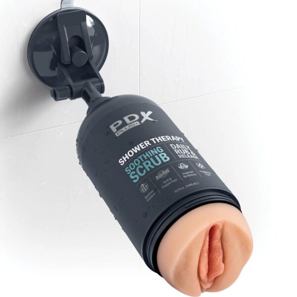 PDX Plus Shower Therapy — Male Masturbator, Soothing Scrub — Manual Strokers — view 3