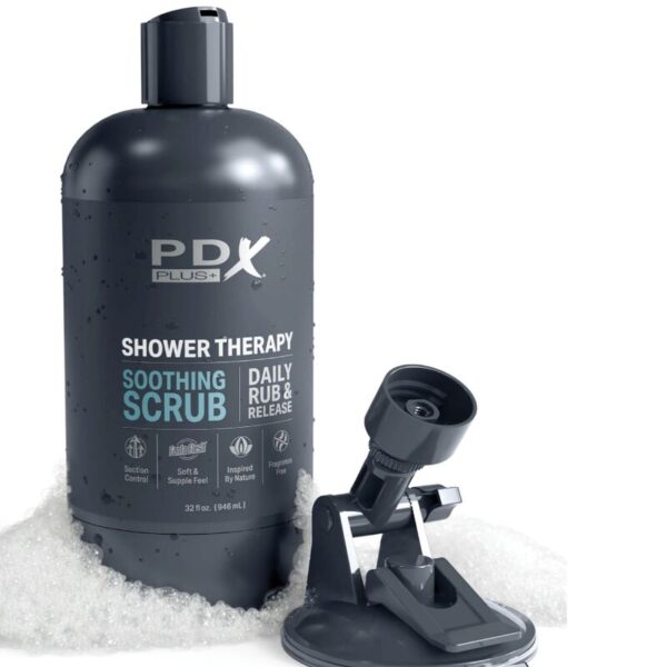 PDX Plus Shower Therapy — Male Masturbator, Soothing Scrub — Manual Strokers — view 5