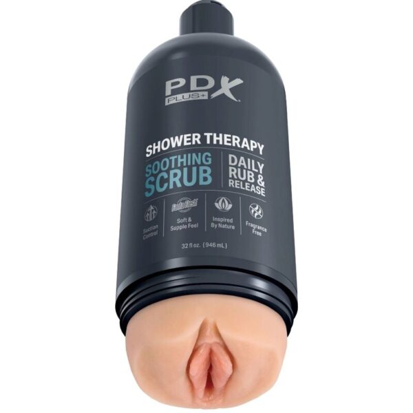 PDX Plus Shower Therapy — Male Masturbator, Soothing Scrub — Manual Strokers — view 4