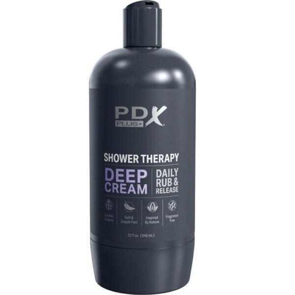 PDX Plus Shower Therapy — Male Masturbator, Deep Cream — Manual Strokers — view 2