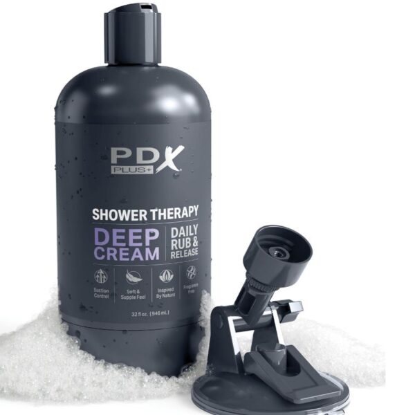 PDX Plus Shower Therapy — Male Masturbator, Deep Cream — Manual Strokers — view 4