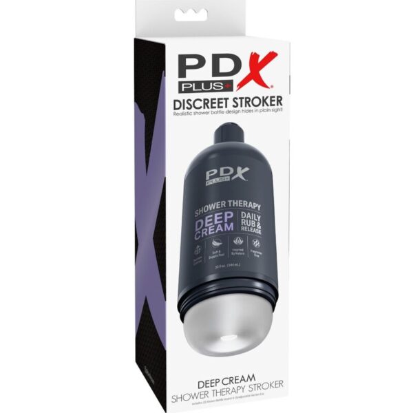 PDX Plus Shower Therapy — Male Masturbator, Deep Cream — Manual Strokers — view 5