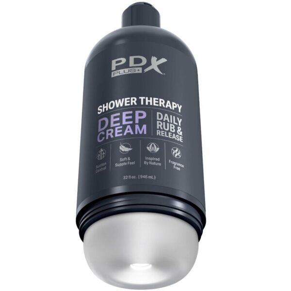 PDX Plus Shower Therapy — Male Masturbator, Deep Cream — Manual Strokers — view 6