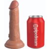 King Cock Elite — Realistic Dildo, Dual Density, 15.2 cm, Caramel — Dildos