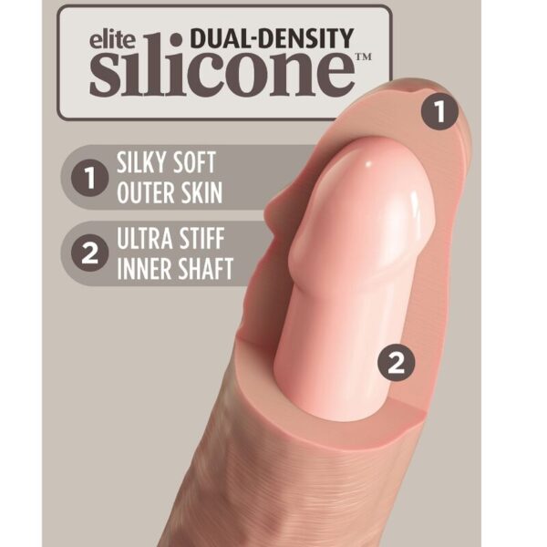 King Cock Elite — Realistic Dildo, Dual Density, 15.2 cm — Dildos — view 5