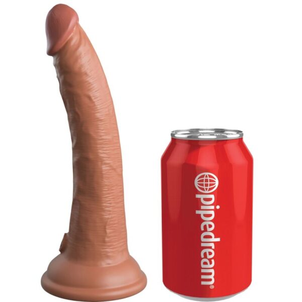 King Cock Elite — Realistic Dildo, Dual Density, 17.8 cm, Caramel — Dildos