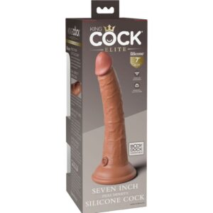 King Cock Elite — Realistic Dildo, Dual Density, 17.8 cm, Caramel — Dildos — view 4