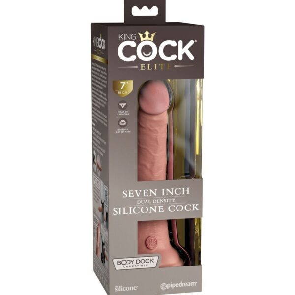 King Cock Elite — Realistic Dildo, Dual Density, 17.8 cm — Dildos — view 3