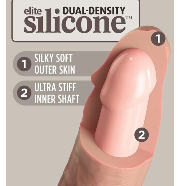 King Cock Elite — Realistic Dildo, Dual Density, 17.8 cm — Dildos — view 4