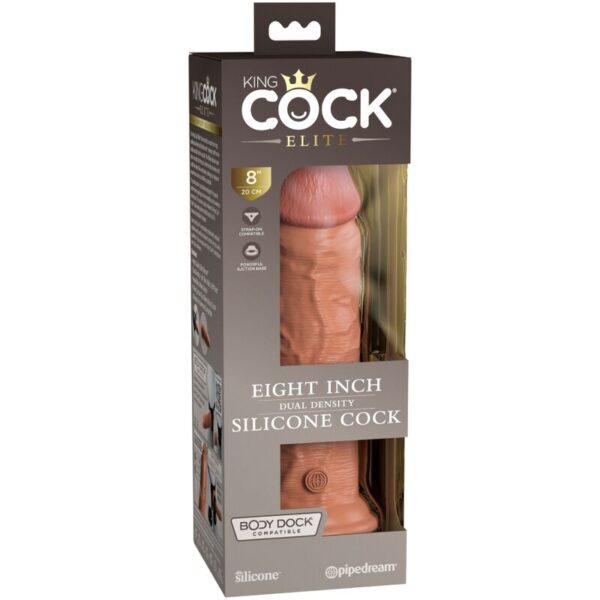 King Cock Elite — Realistic Dildo, Dual Density, 20.3 cm, Caramel — Dildos — view 5