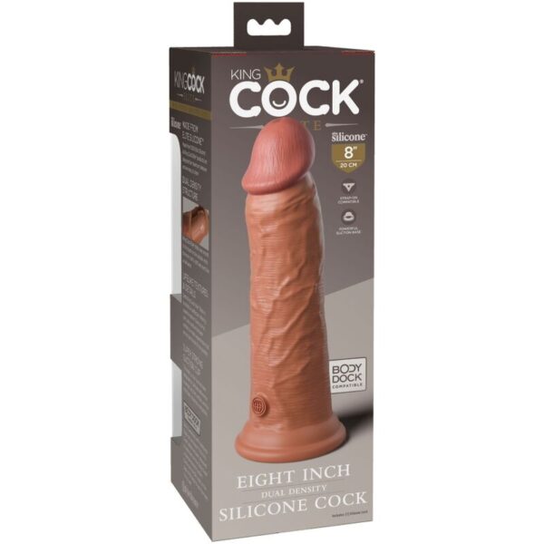 King Cock Elite — Realistic Dildo, Dual Density, 20.3 cm, Caramel — Dildos — view 2