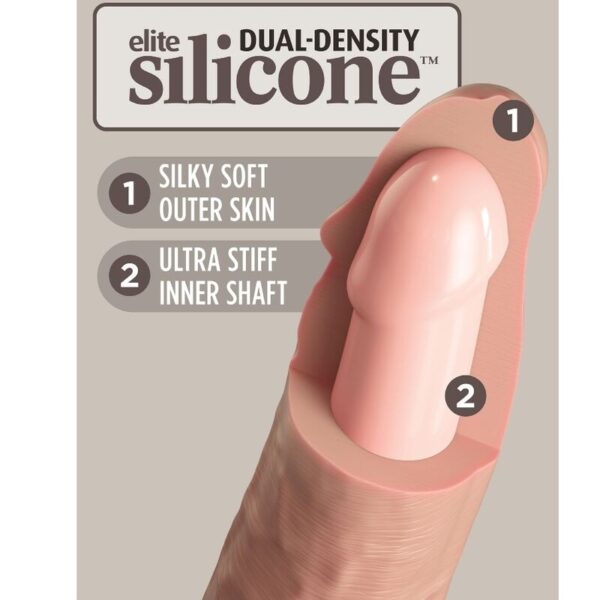 King Cock Elite — Realistic Dildo, Dual Density, 23 cm — Dildos — view 4