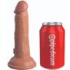 King Cock Elite — Realistic Vibrator, 15.2 cm, Caramel — Realistic Vibrators