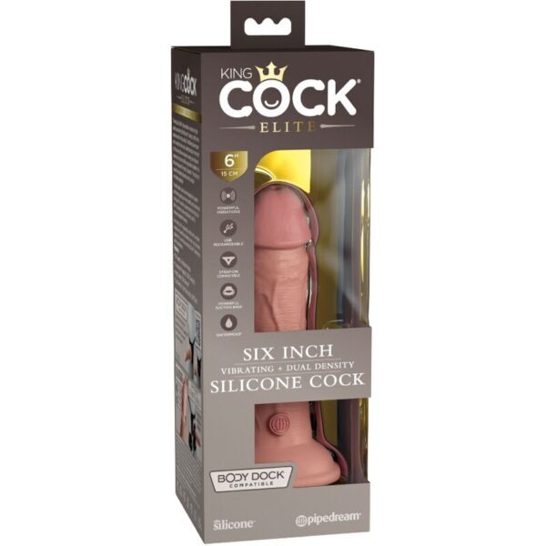 King Cock Elite — Realistic Vibrator, 15.2 cm — Realistic Vibrators — view 6