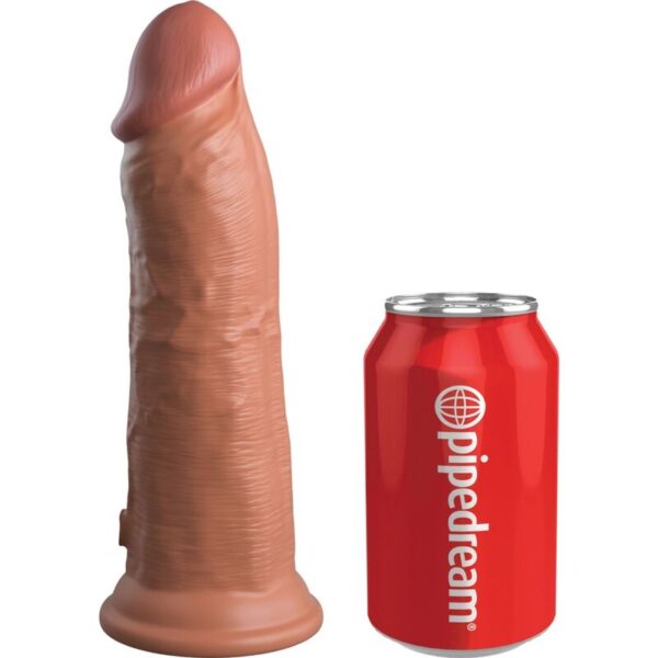 King Cock Elite — Realistic Vibrator, 20.3 cm, Caramel — Realistic Vibrators